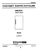 COVER Diagram and Parts List for UL2030ECW1  Electrolux Freezer
