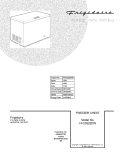COVER Diagram and Parts List for FFC0522DW20  Frigidaire Freezer