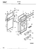 DOOR Diagram and Parts List for MRT18NSBD0  Frigidaire Refrigerator