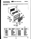 CABINET PARTS Diagram and Parts List for AL125N1A1  Frigidaire Air Conditioner
