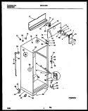 CABINET PARTS Diagram and Parts List for MRT21BRBW0  Frigidaire Refrigerator