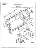 BACKGUARD Diagram and Parts List for MGF336BGDD  Frigidaire Range