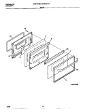DOOR Diagram and Parts List for WGF337CBSC  Frigidaire Range