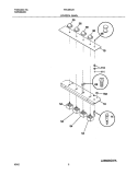 CONTROL PANEL Diagram and Parts List for FEC26C2ACB  Frigidaire Cooktop