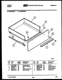DRAWER PARTS Diagram and Parts List for 36-3690-00-01  Tappan Range