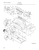 ICE CONTAINER Diagram and Parts List for FRS26KF6EB6  Frigidaire Refrigerator