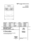 COVER Diagram and Parts List for FGF365AQA  Frigidaire Range