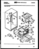 SHELVES AND SUPPORTS Diagram and Parts List for FPE17TFA0  Frigidaire Refrigerator