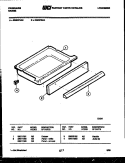 DRAWER PARTS Diagram and Parts List for RSE37BAL3  Frigidaire Range