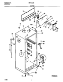 CABINET Diagram and Parts List for MRT15CPEW5  Frigidaire Refrigerator