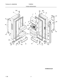 FRESH FOOD DOOR Diagram and Parts List for EI28BS36IB0  Electrolux Refrigerator