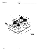 TOP Diagram and Parts List for FED355CCSC  Frigidaire Range