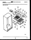 SHELVES AND SUPPORTS Diagram and Parts List for FPCE21TIFL4  Frigidaire Refrigerator