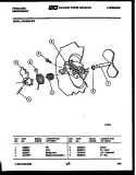 CAM Diagram and Parts List for DW1050LA2  Frigidaire Dishwasher