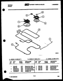 BROILER PARTS Diagram and Parts List for 31-2208-00-03  Tappan Range