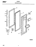 REFRIGERATOR DOOR Diagram and Parts List for FRS26WPFD0  Frigidaire Refrigerator