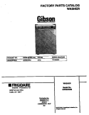 COVER Diagram and Parts List for GWS645RBS4  Gibson Washer