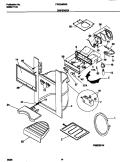 ICE DISPENSER Diagram and Parts List for FRS24MWGW1  Frigidaire Refrigerator