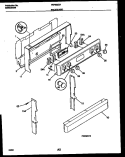 BACKGUARD Diagram and Parts List for FEF352CASA  Frigidaire Range