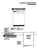 COVER Diagram and Parts List for FDB657RJC0  Frigidaire Dishwasher