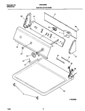 P16C0098 CONTROL PANEL Diagram and Parts List for WDE336RED1  Frigidaire Dryer