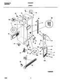 CABINET Diagram and Parts List for FRS26WNCD0  Frigidaire Refrigerator