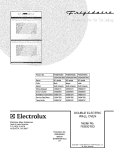 COVER Diagram and Parts List for FEB30T6DQC  Frigidaire Wall Oven