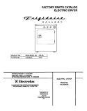 COVER Diagram and Parts List for GLEQ642AS0  Frigidaire Dryer