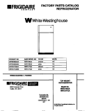 COVER Diagram and Parts List for WRT21FGAD4  Frigidaire Refrigerator