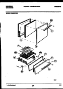 DOOR AND BROILER PARTS Diagram and Parts List for CP240SP2D1  Frigidaire Range