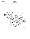 CONTROL PANEL Diagram and Parts List for MDB531RFR1  Frigidaire Dishwasher