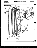 FREEZER DOOR PARTS Diagram and Parts List for FPZ24VWFA0  Frigidaire Refrigerator