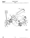 MOTOR Diagram and Parts List for FDG336RET0  Frigidaire Dryer