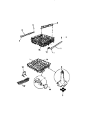 RACKS & WASH TOWER Diagram and Parts List for SU777EXR3  Frigidaire Dishwasher