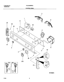 CONTROL PANEL Diagram and Parts List for FLXG46MRES0  Frigidaire Washer Dryer Combo
