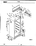 CABINET PARTS Diagram and Parts List for RT193MCW3  Frigidaire Refrigerator