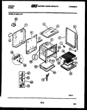 BODY PARTS Diagram and Parts List for 37-2639-00-01  Tappan Range