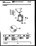 COMPRESSOR PARTS Diagram and Parts List for AM10C6EYA  Gibson Air Conditioner