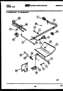 BURNER, MANIFOLD AND GAS CONTROL Diagram and Parts List for 30KGMAWAN4  Tappan Range