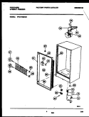 CABINET PARTS Diagram and Parts List for FFU17D9AW3  Frigidaire Freezer