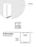 COVER Diagram and Parts List for UL1793CA6  Frigidaire Freezer