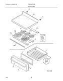 TOP / DRAWER Diagram and Parts List for CRE3880GSSB  Crosley Range