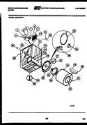 CABINET AND COMPONENT PARTS Diagram and Parts List for DE150KDD1  Frigidaire Dryer