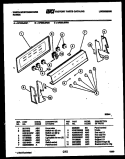 CONTROL PANEL Diagram and Parts List for KF330JDD2  Frigidaire Range