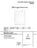 COVER Diagram and Parts List for CRGR7900AS3  Frigidaire Dryer