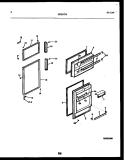 DOOR PARTS Diagram and Parts List for FPD17TLPW2  Frigidaire Refrigerator
