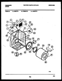 CABINET AND COMPONENT PARTS Diagram and Parts List for DEISFL3  Frigidaire Dryer