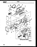 ICE MAKER AND INSTALLATION PARTS Diagram and Parts List for RT185NCD2  Frigidaire Refrigerator