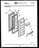 REFRIGERATOR DOOR PARTS Diagram and Parts List for RS22F7WU1D  Gibson Refrigerator