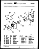 AIR HANDLING PARTS Diagram and Parts List for AS189P2K2  Frigidaire Air Conditioner